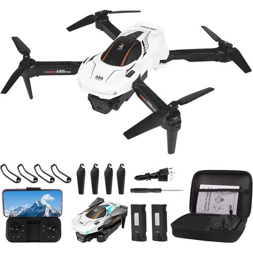 Clicksell-Mini Drone Pour Enfant Avec Caméra 1080p Hd, Avec Une Touche Décollage/Atterrissage, Flip 3d, Capteur De Gravité, Contrôle Gestuel, 2 Batteries, Drones Fpv Pour Enfants Adultes Débutants (B-Euakee