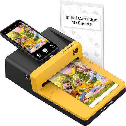 CLICKSELL-Dock Era 4Pass Imprimante Photo (10X15Cm) (Imprimante Photo + 10 Feuilles)
