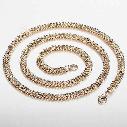 Liens D'escargot Pour Hommes Et Femmes Collier En Or Rose Chaîne De Perles Bijoux Classiques Cadeau Excellente Offre Cnn1b 585-Taille 20 Pouces (50 Cm) 24 Pouces (60 Cm) Couleur Cn30