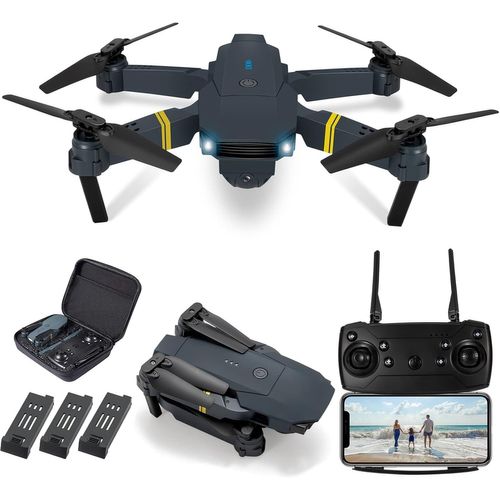 Clicksell-Drone Avec Caméra 1080p Débutant Rc Quadcopter, Drone Pour Enfants, Fpv Live Video, Altitude Hold, One Key Take Off/Landing, 3d Flip. Cadeaux Pour Filles/Garçons-Huanchenda