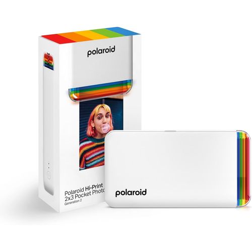 CLICKSELL-Hi-Print - 2Nd Generation - Imprimante Portable 2X3 Connectée Bluetooth, Imprimante À Sublimation - Blanc