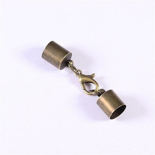 10 Pièces/Lot De Connecteurs De Fermetures À Homard En Cuir En Acier Inoxydable, Corde En Cuir, Bracelet, Collier, Fabrication De Bijoux, Bricolage, Taille 3mm 10mm, Couleur Bronze Antique