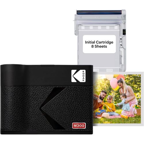 CLICKSELL-Mini 3 Era 4Pass Imprimante Photo Portable (7,6X7,6Cm) (Noir, Imprimante Photo Portable + 8 Feuilles)