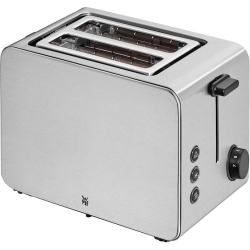 CLICKSELL-Stelio Grille-Pain 2 Tranches En Acier Inoxydable, Grille-Pain À Double Fente Avec Grille Réchauffe-Viennoiseries, Fonction Bagel, 7 Niveaux De Brunissement, 900 W, Grille-Pain En Acier Ino