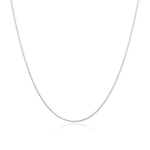 Couleur Doré Chaîne Serpent Femme Collier 1mm Ultra Mince Rond En Acier Inoxydable Collier Cadeau Saint Valentin 16" À 20" -Taille 45cm Longueur 39cm Couleur Couleur Argent
