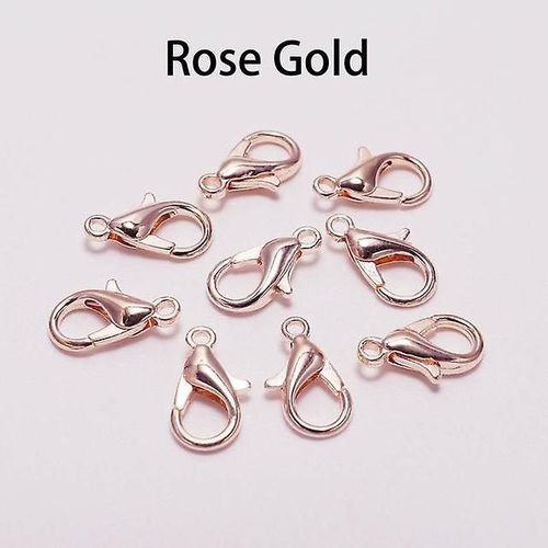 Accessoires De Crochets De Broche De Homard En Alliage D'or Pour La Fabrication De Bijoux Collier Bracelet Fournitures 50 Pcs/Lot-Taille 10 X 5 Mm 10*5mm Couleur Or Rose