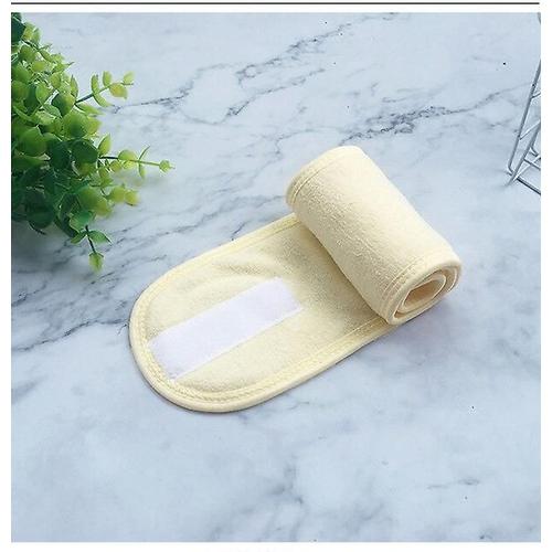 Femmes Réglable Large Bandeau Accessoires De Maquillage Pour Yoga Spa Douche Maquillage Visage Cosmétique Couleur Beige