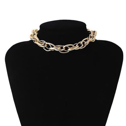 Collier À Chaîne Épaisse Steampunk Pour Hommes Et Femmes Punk Avec Pendentif Colliers Avec Couleur De Style Doré Épais Doré 7
