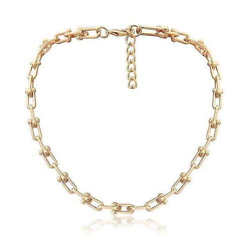 Collier À Chaîne Épaisse Steampunk Pour Hommes Et Femmes Punk Avec Pendentif Colliers Avec Style Doré Épais Couleur Doré 6