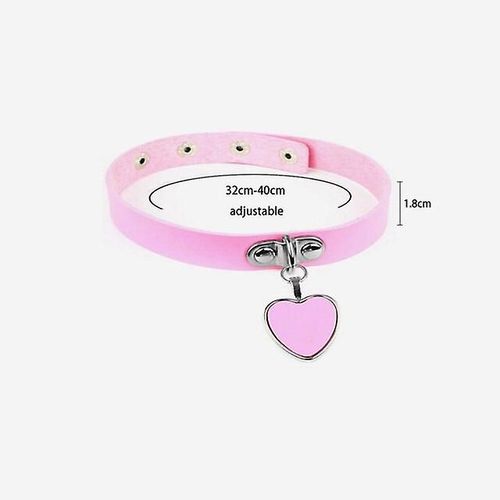 Colliers Avec Pendentif Vintage Pour Femmes Collier Gothique Rond Cadeau Bijoux Coeur Gothique Cuir Punk Harajuku-Taille 40 Cm Réglable 40 Cm Réglable Couleur 08p02