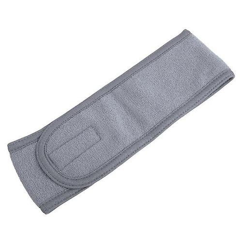 Femmes Réglable Large Bandeau Accessoires De Maquillage Pour Yoga Spa Douche Maquillage Visage Cosmétique Couleur Gris