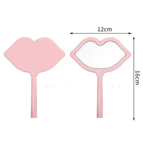 Miroir Rose Personnalisé Avec Logo Privé, Vente En Gros Gratuit, Miroir Portatif De Forme Carrée, Mignon Petit Pour Le Maquillage Cosmétique Quotidien, Rose À Lèvres 