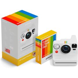 CLICKSELL-Now+ Gen3 - Appareil Photo Instantané Connecté Bluetooth - Pack Appareil Photo + Film Couleur (16 Photos) Blanc (6563)