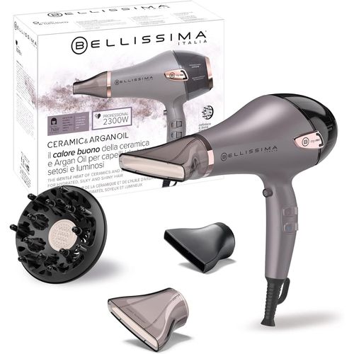 Clicksell-Sèche Cheveux Professionnel Ionique Céramique Et Huile D'argan - Embout Étroit, Diffuseur Céramique - 3 Températures, Séchage Professionnel Cheveux Doux, Soyeux Et Hydratés - 2300 W 