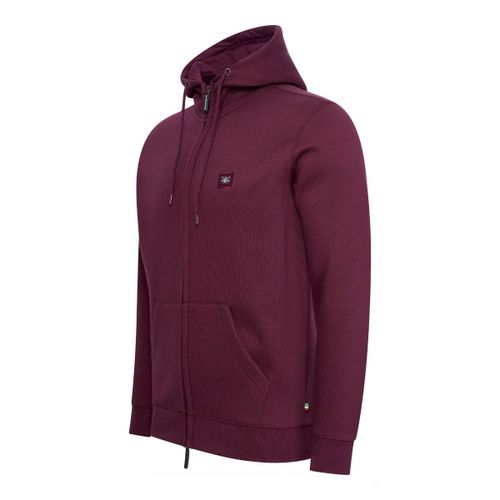 Cappuccino Italia Fleece Zip Hood Rouge