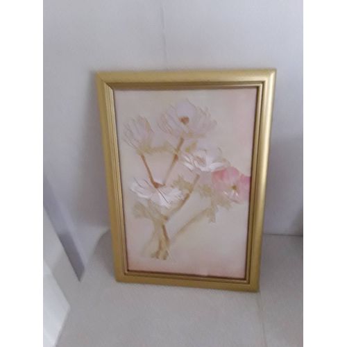Tableau peinture sur soie