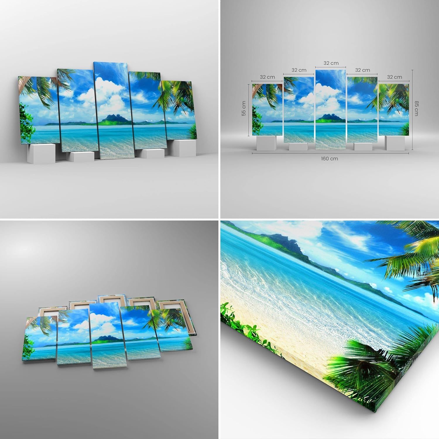 Deco Dcoration Salon Plage vacances le palmier Moderne Imp... - 2