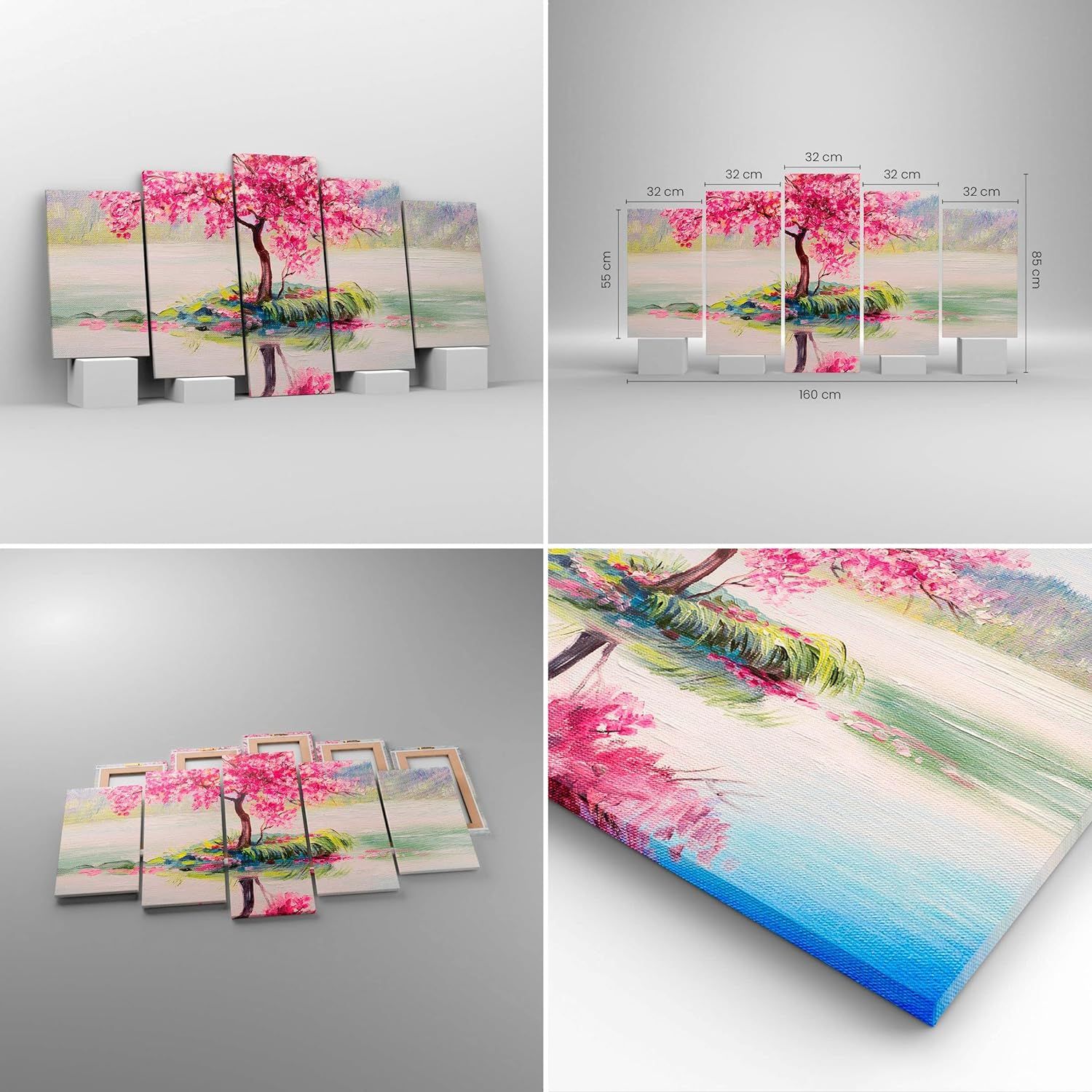 Deco Cadre Dcoration Salon arbre abstraction Moderne Impres... - 2
