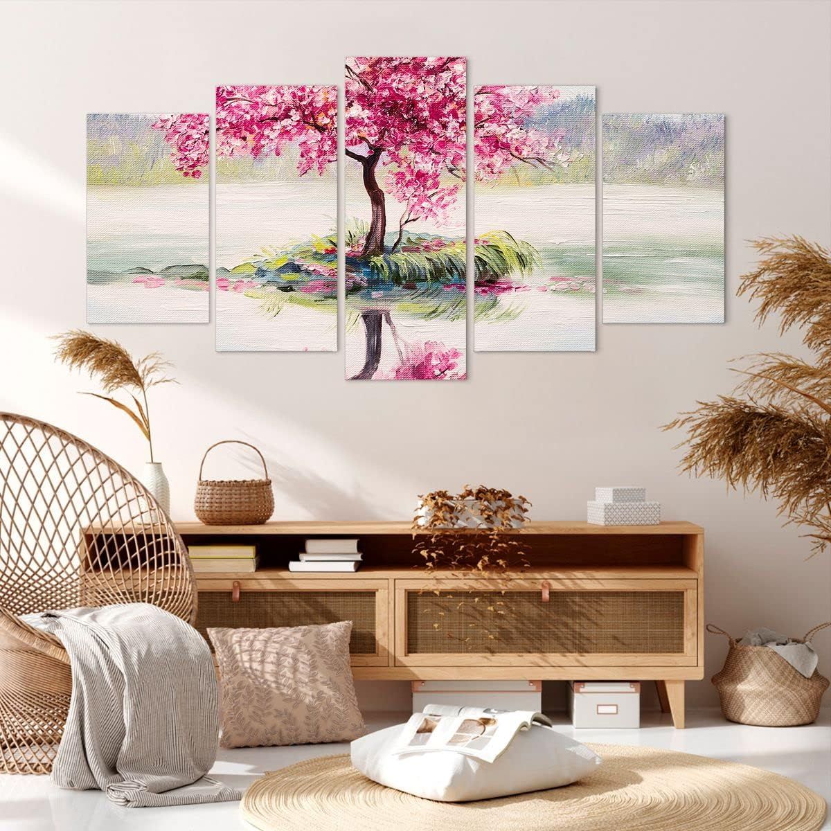 Deco Cadre Dcoration Salon arbre abstraction Moderne Impres... - 4