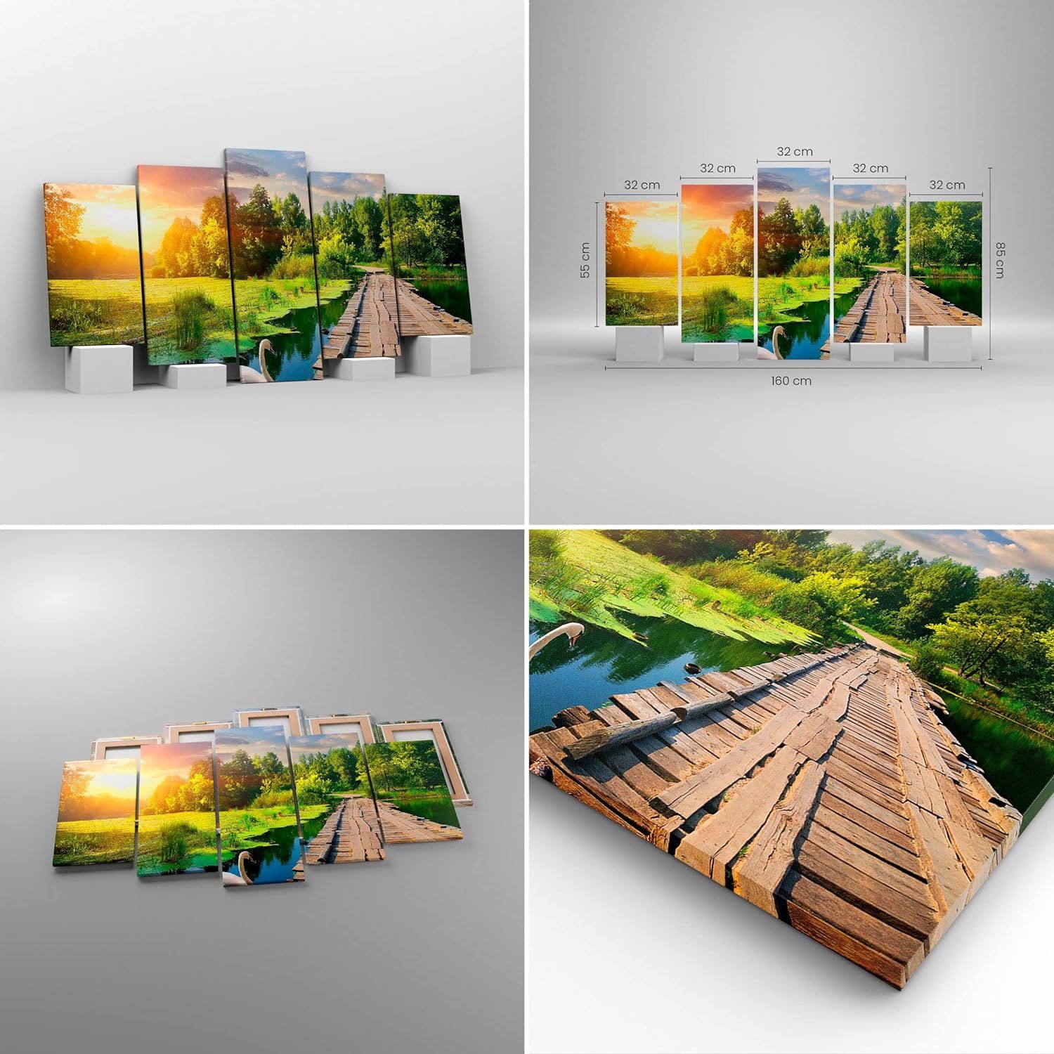 Dcoration Salon architecture promenade Swan Paysage Moderne... - 2