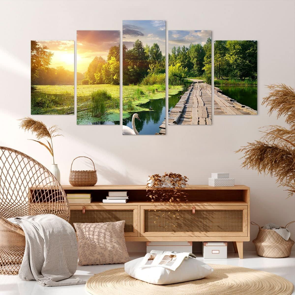 Dcoration Salon architecture promenade Swan Paysage Moderne... - 4