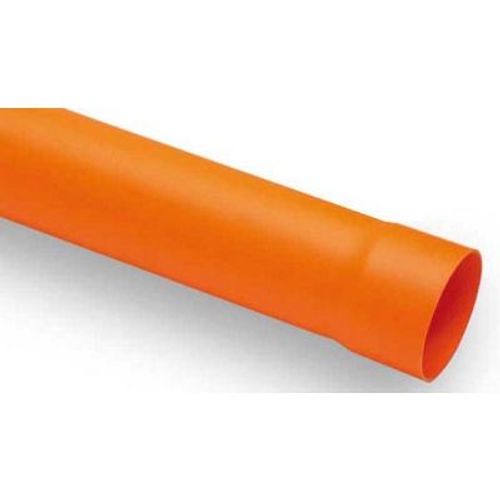 1 X TUYAUX ET RACCORDS EN PVC RIGIDE DE COULEUR ORANGE Diamètre 250 longueur. 1000