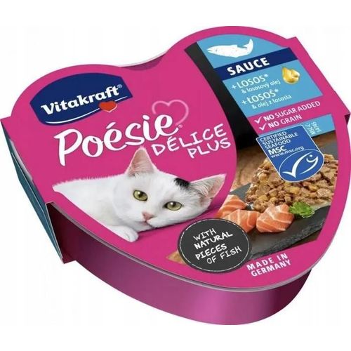 Vitakraft - Vat021793 - Cat Barquette 85g Poesie Saumon + Huile De Saumon /15