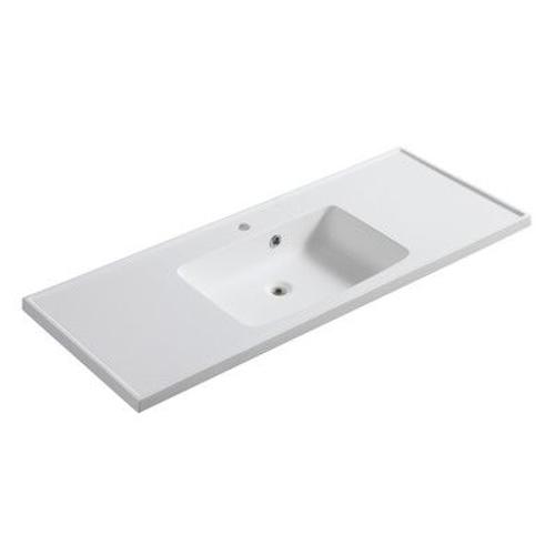 1 X LAVABO. ÉVIERS ET ACCESSOIRES EN CÉRAMIQUE 80 x 45 cm - Baignoire à gauche