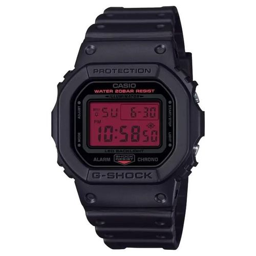 Montre - Casio - Dw-5600bbr-1er - Noir Plastique - Résistante À L'eau 20 Bar - Digital