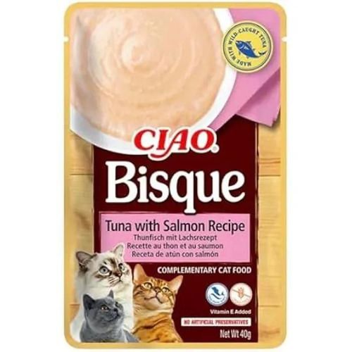 Friandise Pour Chat Humide - Inaba - Ciao - Thon & Saumon - 40g - Délicieuse Et Saine