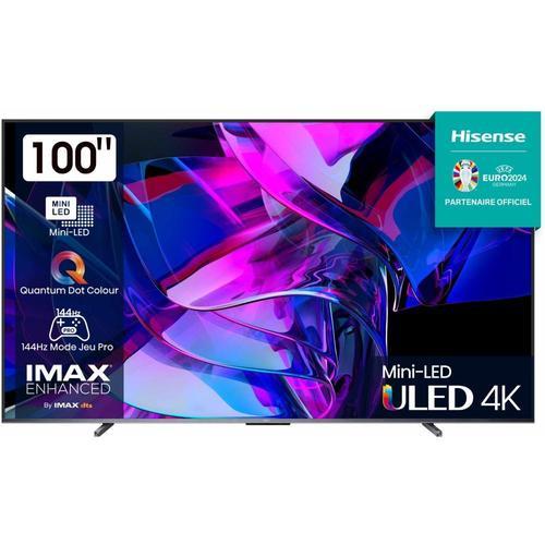 TV intelligente Hisense 100U7KQ 100" 4K Ultra HD LED Dolby Atmos AMD FreeSync