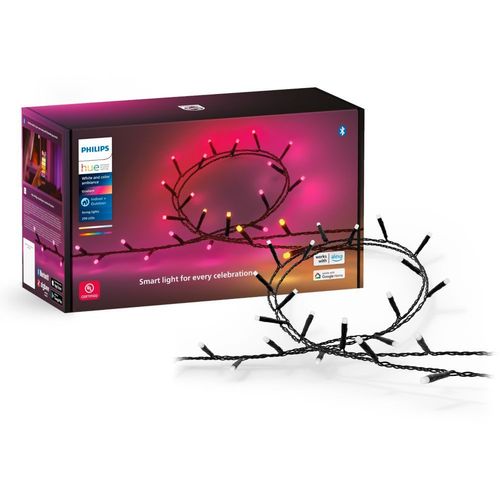 Guirlande Lumineuse Philips Hue Festavia White Et Color Ambiance 250 Led Noir