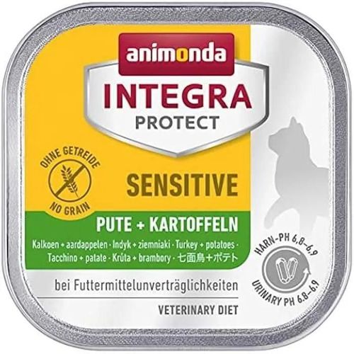 Integra Protect Sensitive Pour Chat D¿Animonda, Nourriture De Régime Pour Chat, Nourriture Humide En Cas D¿Allergies Alimentaires,