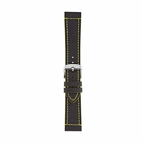 Bracelet De Montre Vendu Seul Morellato A01x4910b44 Bracelet Unisexe En Cuir Veritable Effet Caoutchouc Avec Motif Alligator