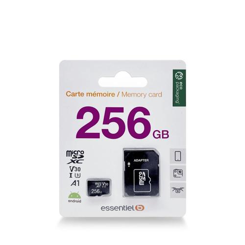 Carte Micro SD ESSENTIELB 256Go Micro SDXC