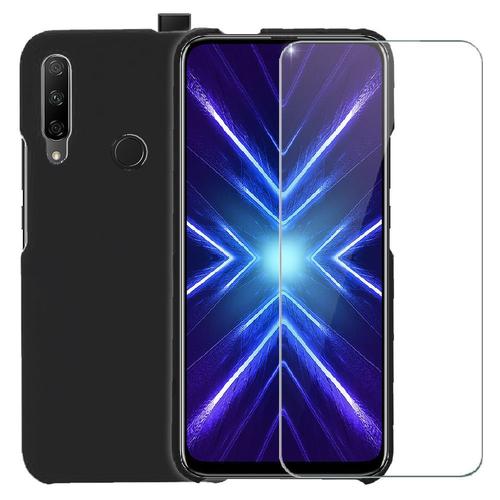 Pack Ibroz Honor 9x Coque Silicone Noir