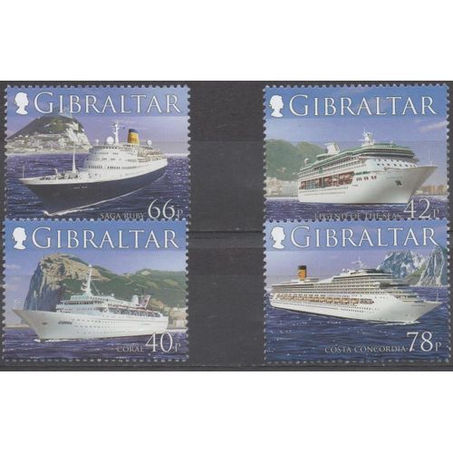 Gibraltar Timbres Bateaux De Croisière 2006