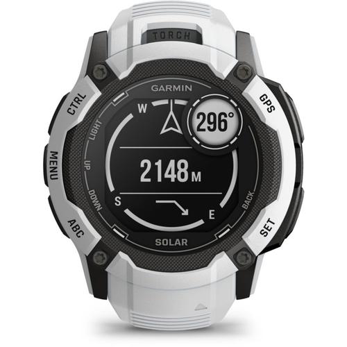 Montre Connectée Mixte Garmin Instinct 2x Solar 010 02805 04 Blanc