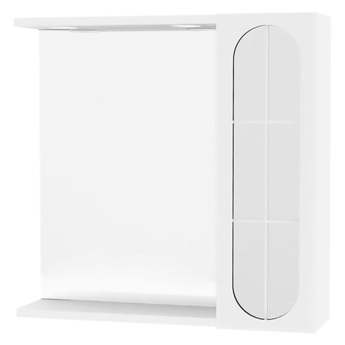 1 X MIROIR DE SALLE DE BAIN SIMPLE MURAL INA 57 x 16 x h.57 cm - laque blanc