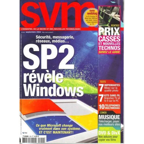Svm N° 229 : Sp2 Révèle Windows