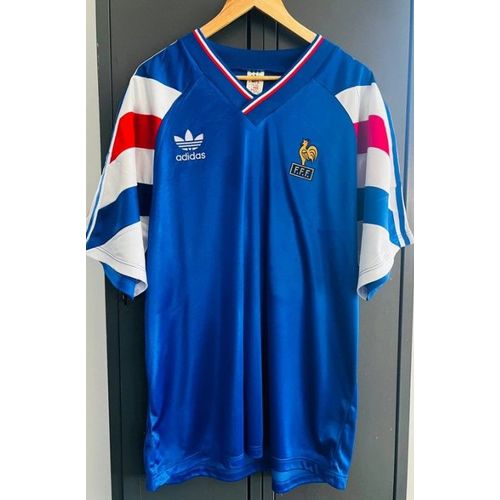 Adidas Fff France Espoir U21 N°12 1994 1995 Xl Zidane Era Rookie Worns
