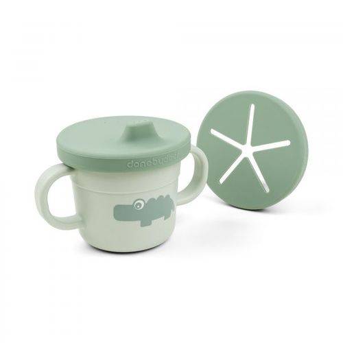 Tasse D'apprentissage & Snack Foodie Croco Vert