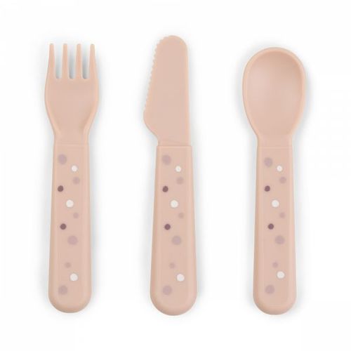 Set De 3 Couverts Foodie Happy Dots Rose
