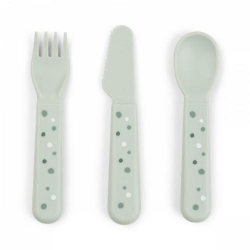 Set De 3 Couverts Foodie Happy Dots Vert