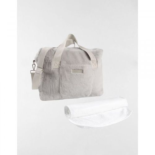 Sac À Langer Fausse Fourrure Greige