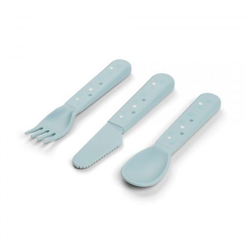 Set De 3 Couverts Foodie Happy Dots Bleu