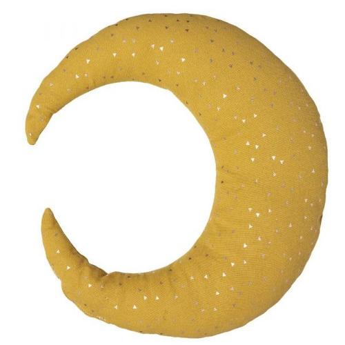 Coussin Enfant Oya Lune Jaune Moutarde