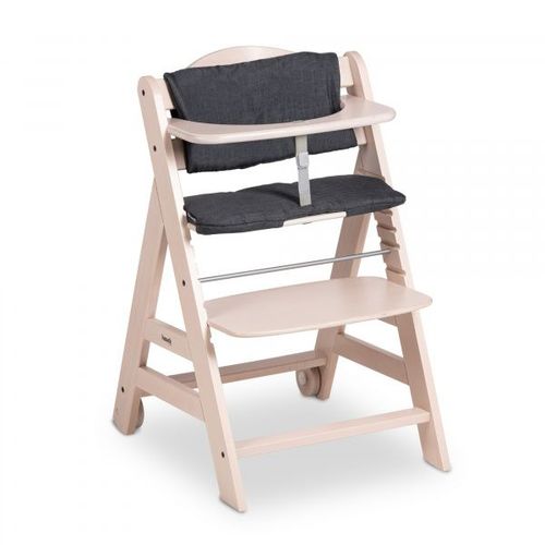 Chaise Haute Bébé En Bois Beta+ White Washed
