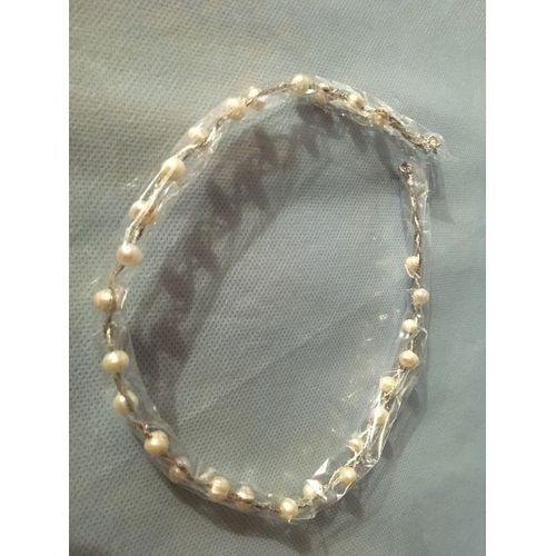 Bracelet Femme Fantaisie Argenté Monté De Perles