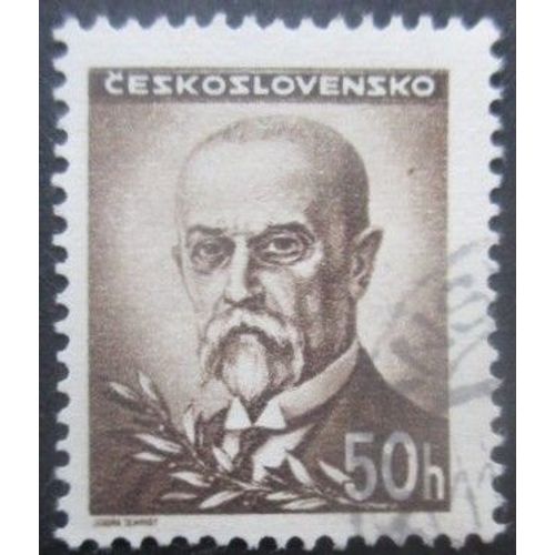 Tchecoslovaquie N°404 Président Masaryk Oblitéré